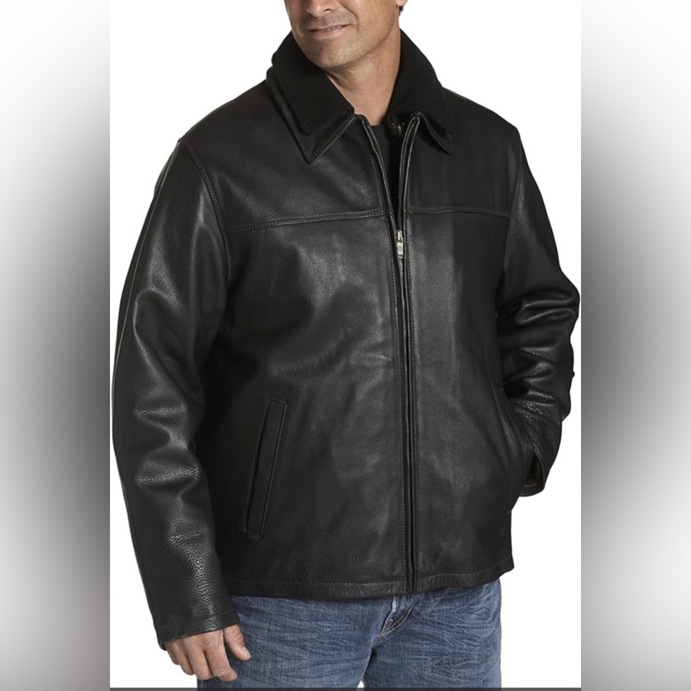 Vintage Columbia Jacket in dark chocolate leather